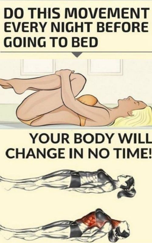 DO This Movement Every Night Before Going To Bed, Your Body Will Change In No Time!