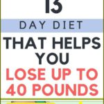 13-Day Diet That Helps You Lose Up To 40 Pounds!!