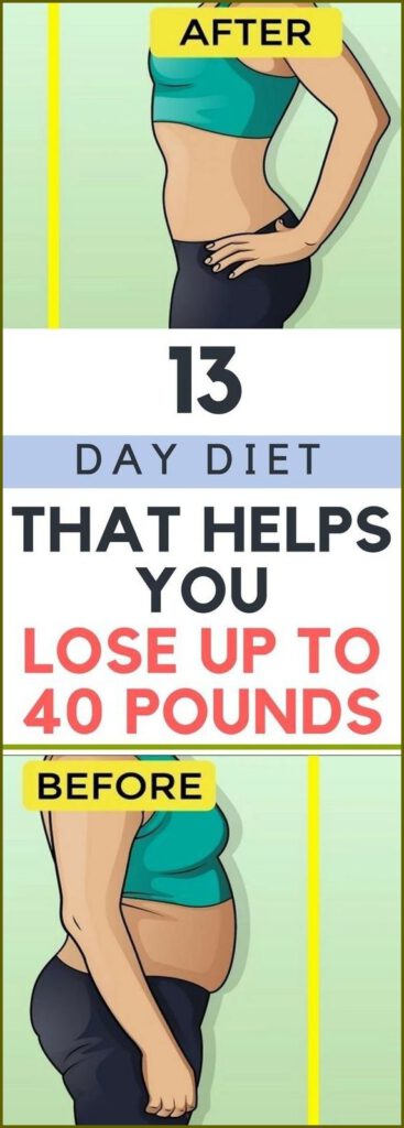 13-Day Diet That Helps You Lose Up To 40 Pounds!!