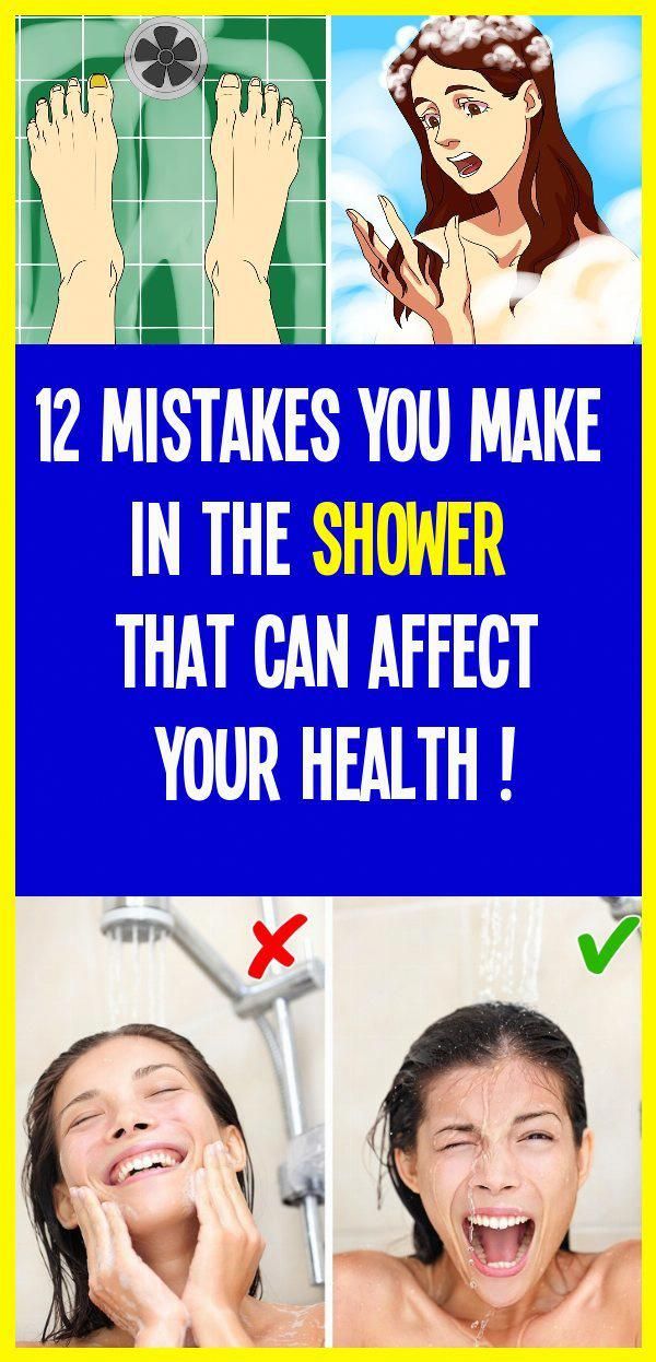 Bad Shower Habits for Your Health!